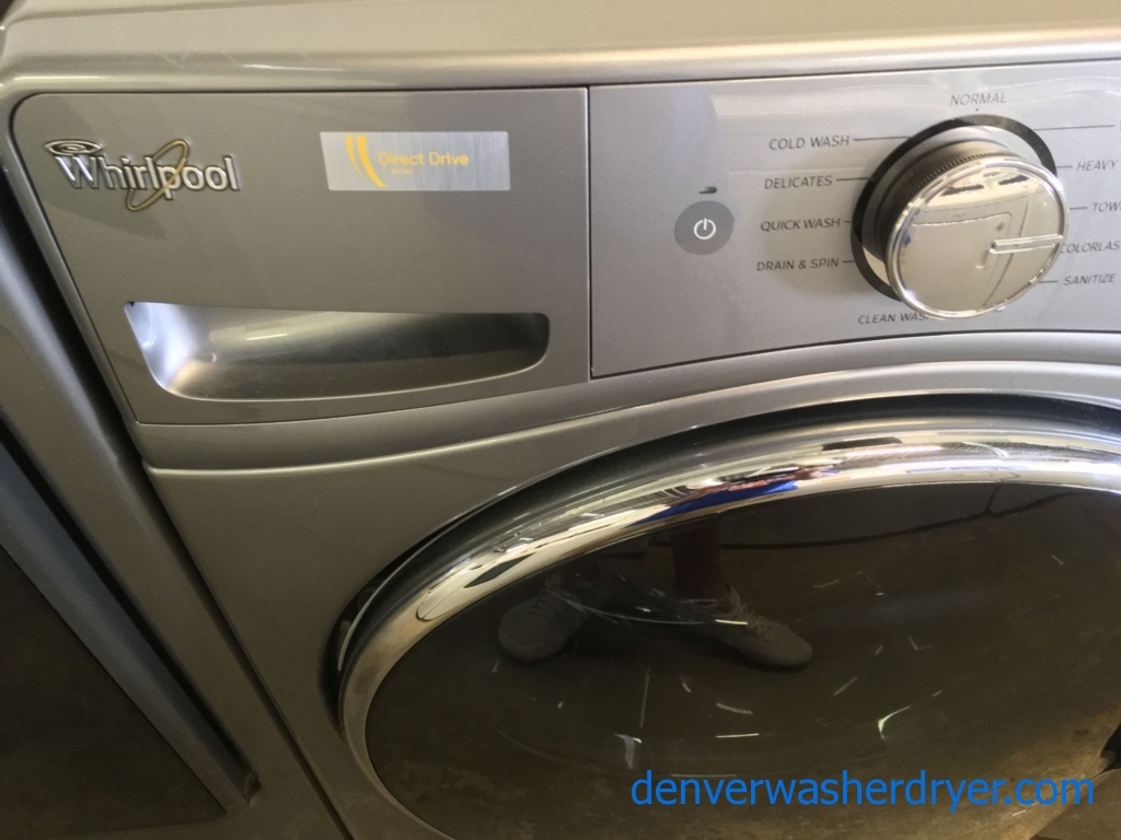 Absolutely Flawless Dark Grey, Whirlpool Front Load Washer/Dryer Set BRAND NEW With Factory Warranty