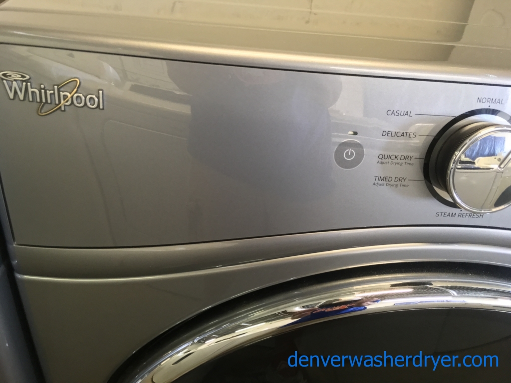 Absolutely Flawless Dark Grey, Whirlpool Front Load Washer/Dryer Set BRAND NEW With Factory Warranty