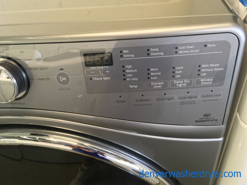 Absolutely Flawless Dark Grey, Whirlpool Front Load Washer/Dryer Set BRAND NEW With Factory Warranty