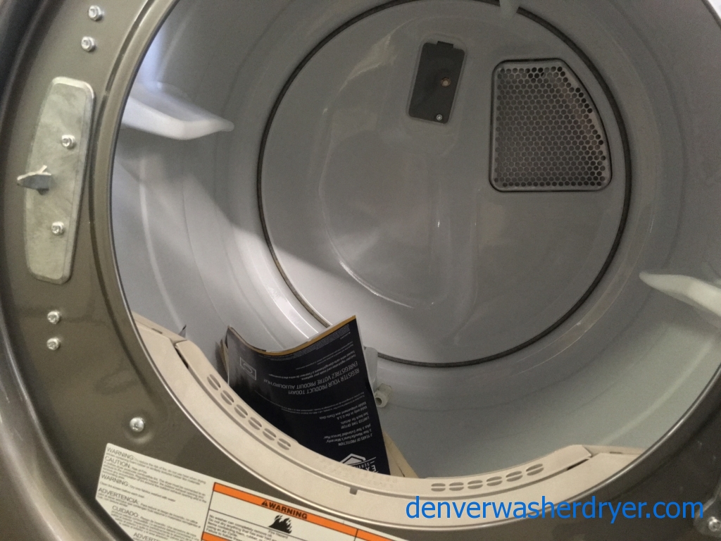 Absolutely Flawless Dark Grey, Whirlpool Front Load Washer/Dryer Set BRAND NEW With Factory Warranty