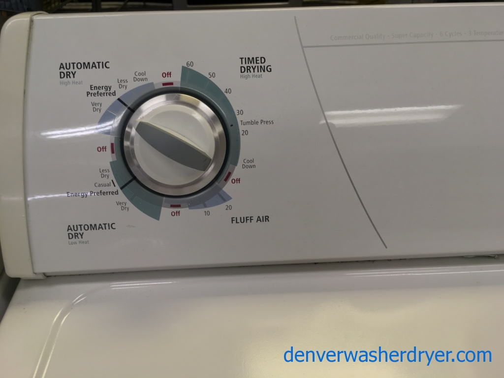 **SCRATCH & DENT SPECIAL** Whirlpool DD Dryer, Quality Refurbished 1-Year Warranty