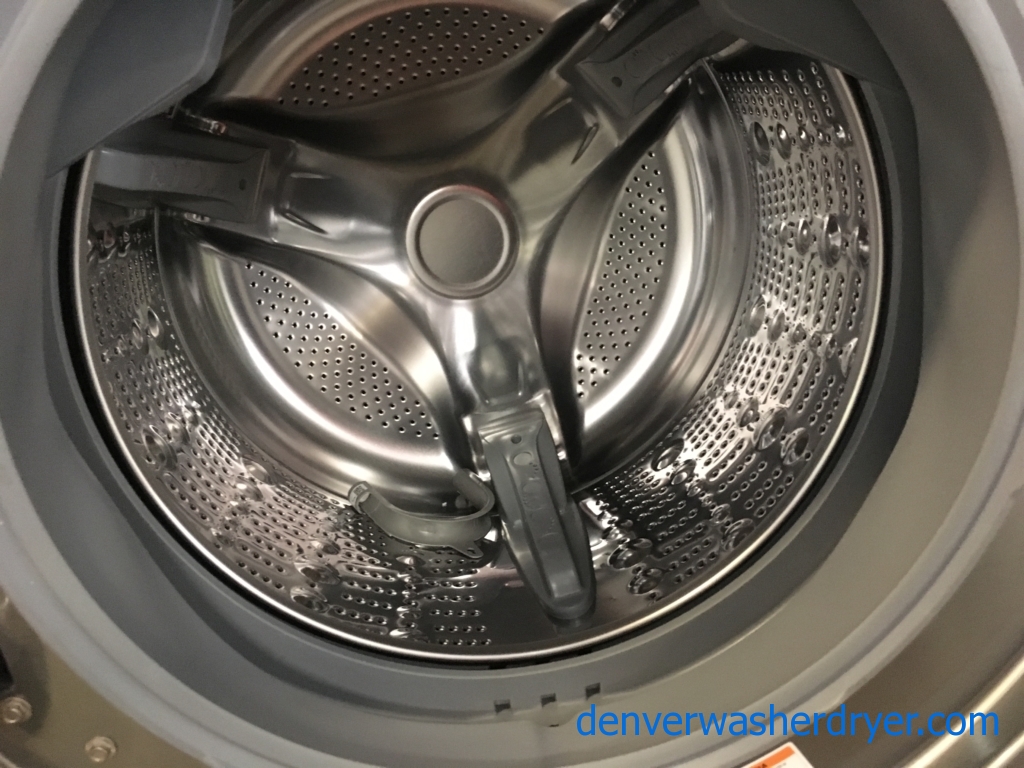 GRRREAT! Grey LG Front Load Set, Samsung French-Door Refrigerator, Bosch Dishwasher, Gas Range, Quality Refurbished 1-Year Warranty