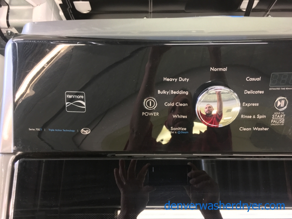 Kenmore 700 S Series, Grey Top Load Set Quality Refurbished 1-Year Warranty