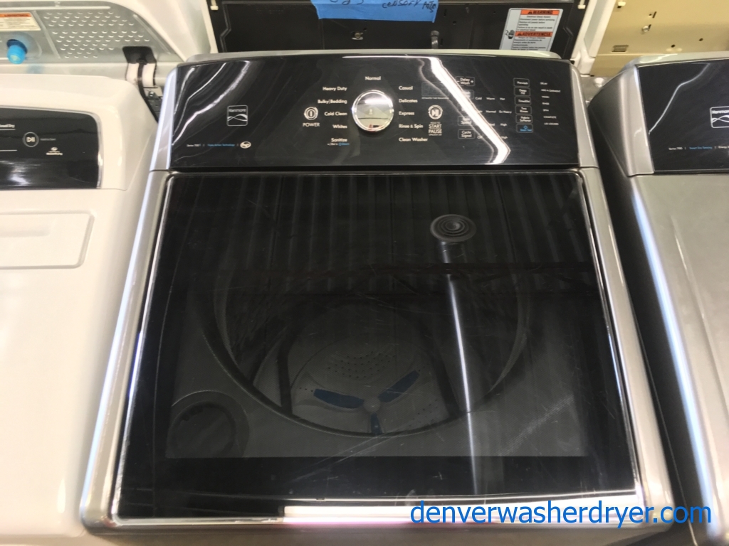Kenmore 700 S Series, Grey Top Load Set Quality Refurbished 1-Year Warranty