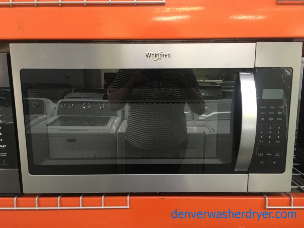 NEW Whirlpool Stainless Steel Microwave, 1-Year Warranty