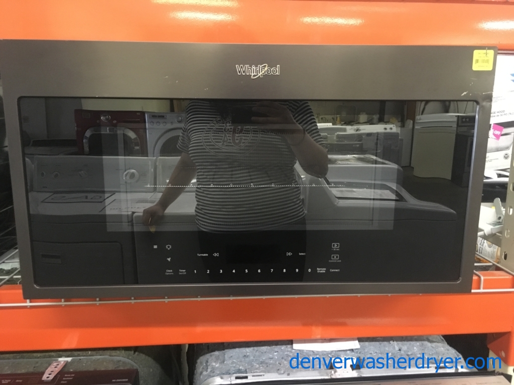 Whirlpool Black Stainless Microwave Quality Refurbished 1-Year Warranty