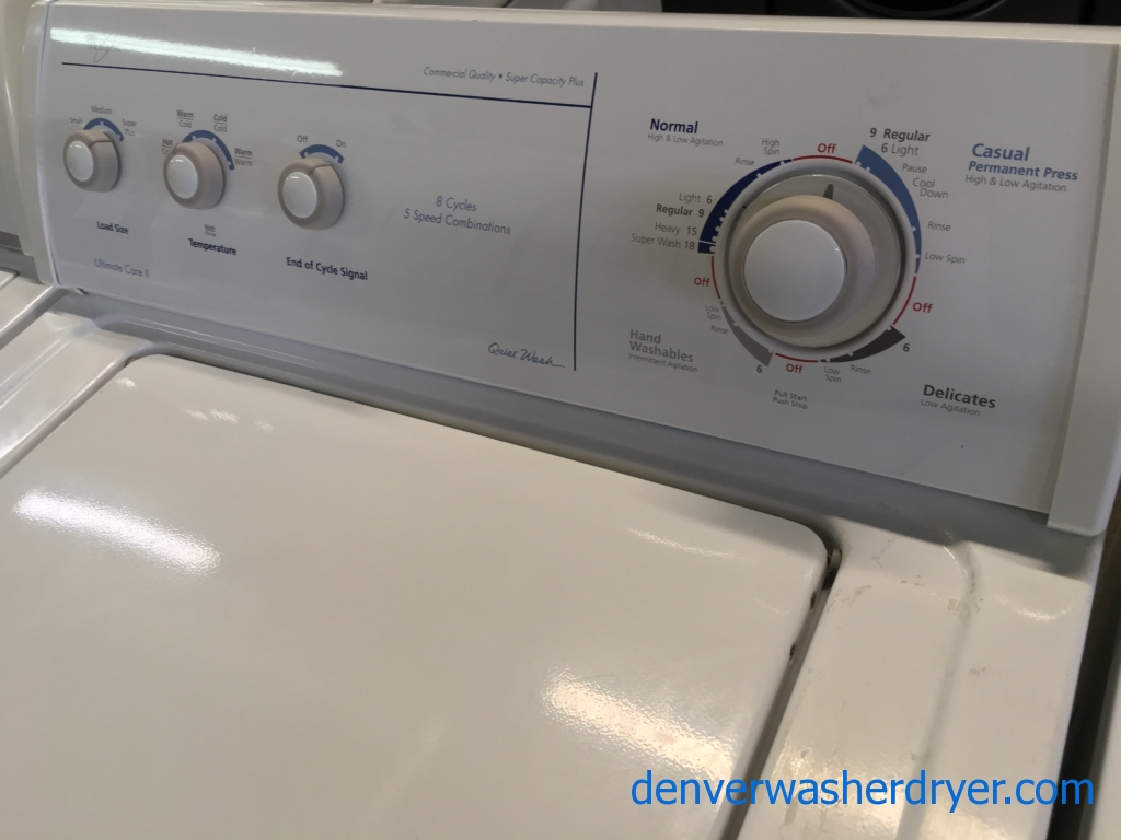 Large Images for Whirlpool Direct Drive “Quiet Wash” Washer and Dryer