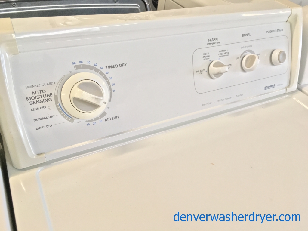 Large Images for HeavyDuty Kenmore 90 Series Washer and Dryer, Super