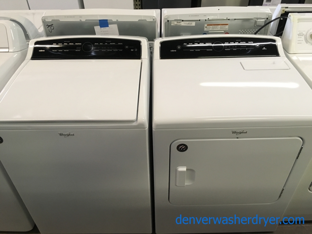 Large Images for NEW!! Whirlpool Cabrio Washer and Dryer Set, HE, WashPlate Style, AccuDry