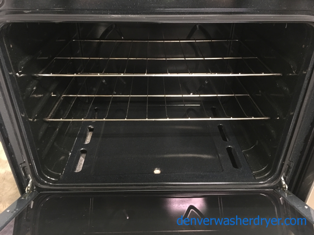 Large Images for Lightly Used Whirlpool GAS Range, Black, 4 Burners, w