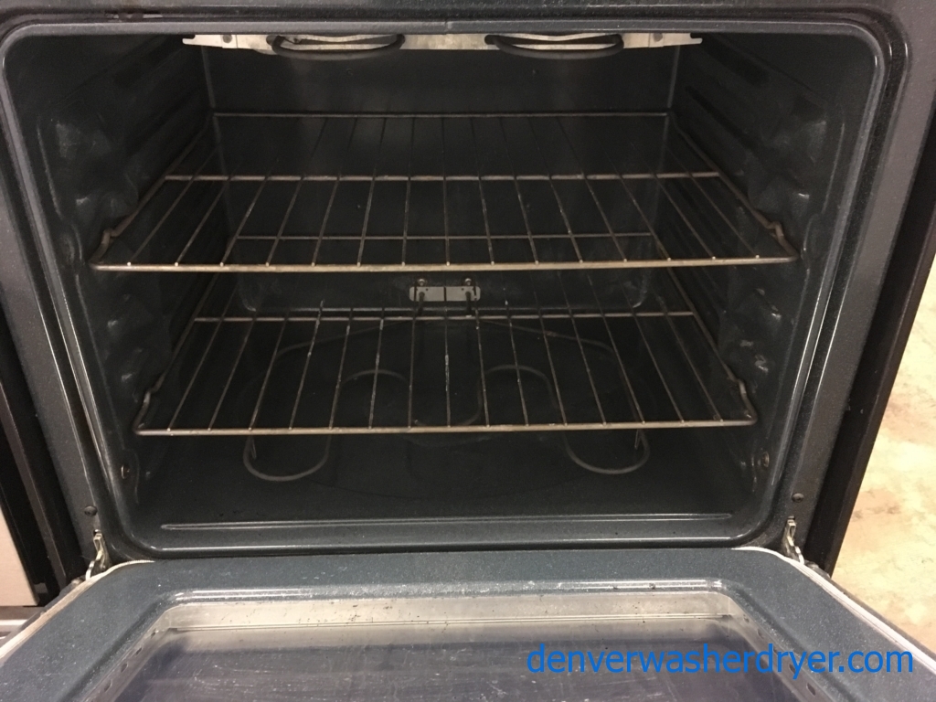 Nice GE Coil-Top Range in Black, Self Cleaning, Quality Refurbished 1-Year Warranty