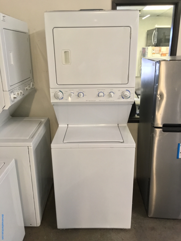 Frigidaire Unitized Washer and Dryer, 27″ Wide, Electric, Automatic Dry, Heavy-Duty, Agitator, Quality Refurbished, 1-Year Warranty!