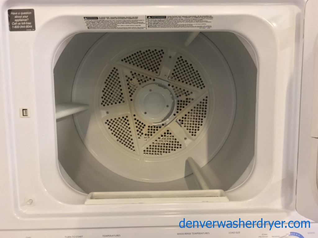 Frigidaire Unitized Washer and Dryer, 27″ Wide, Electric, Automatic Dry, Heavy-Duty, Agitator, Quality Refurbished, 1-Year Warranty!