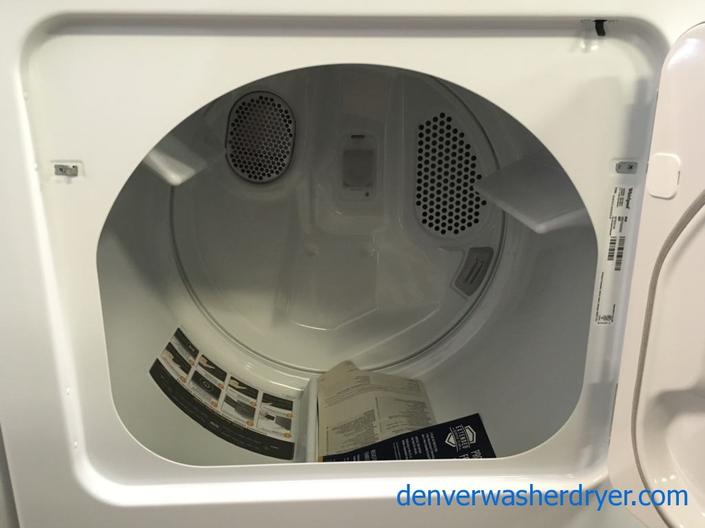NEW!! Whirlpool Cabrio Washer and Dryer Set, HE, Wash-Plate Style, AccuDry, Intuitive Touch Controls, Factory Warranty!