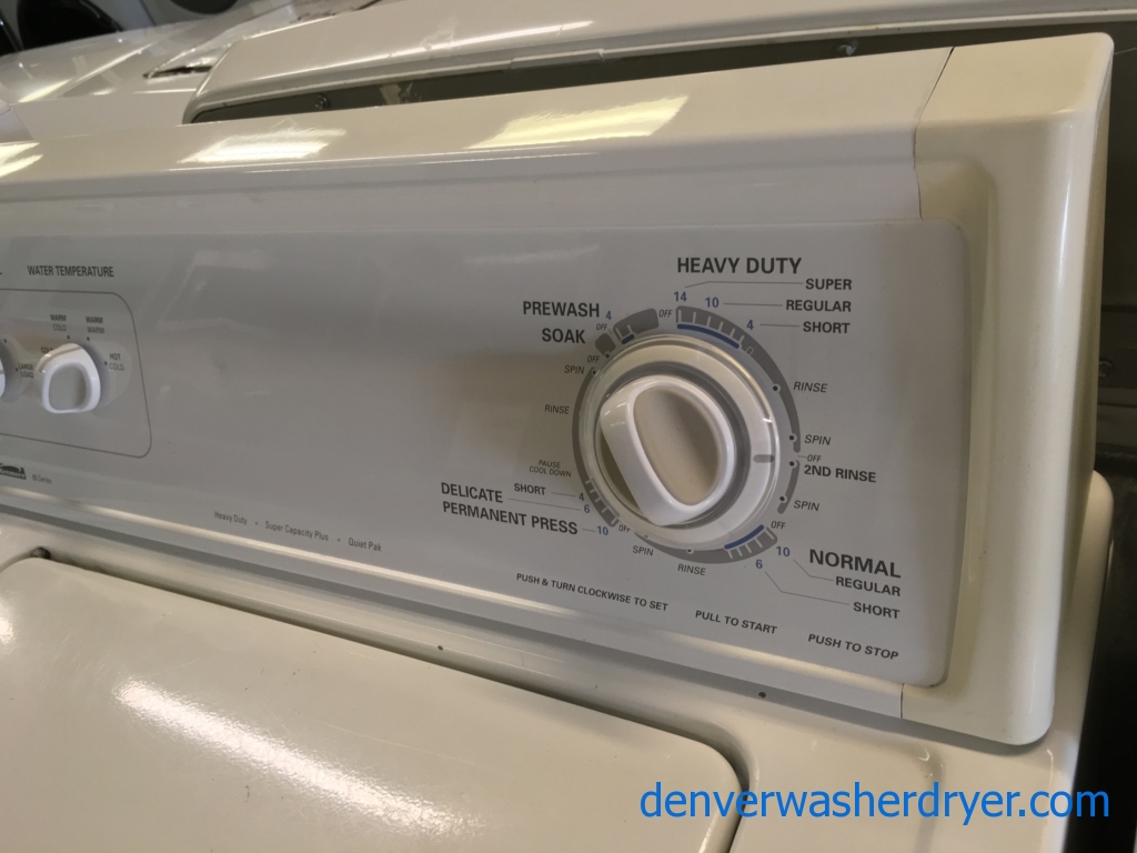 Kenmore 80 Series W/D Set Quality Refurbished 1-Year Warranty