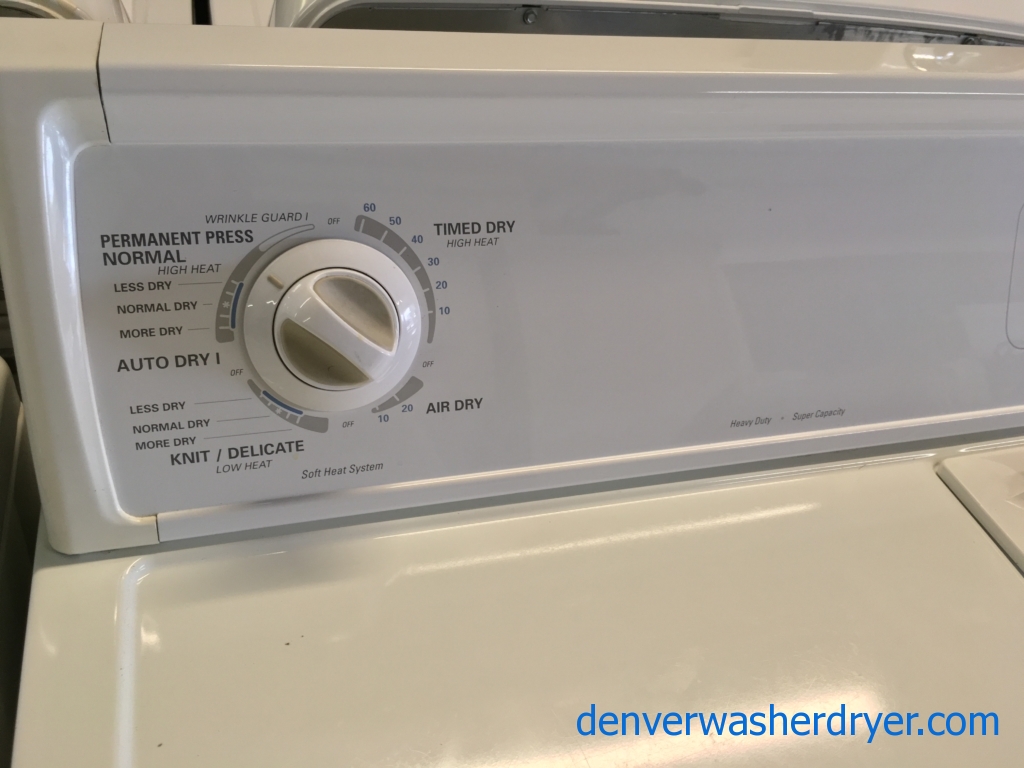 Kenmore 80 Series W/D Set Quality Refurbished 1-Year Warranty