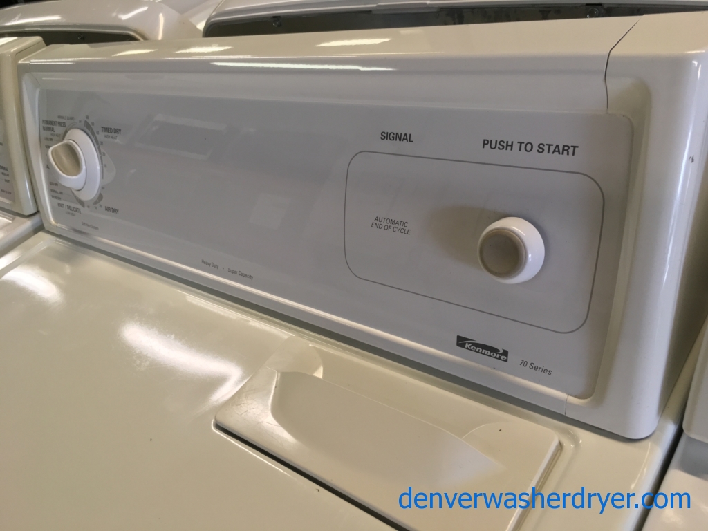 Kenmore 80 Series W/D Set Quality Refurbished 1-Year Warranty