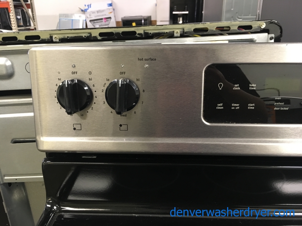 Large Images for Beautiful FreeStanding Frigidaire Stainless GlassTop