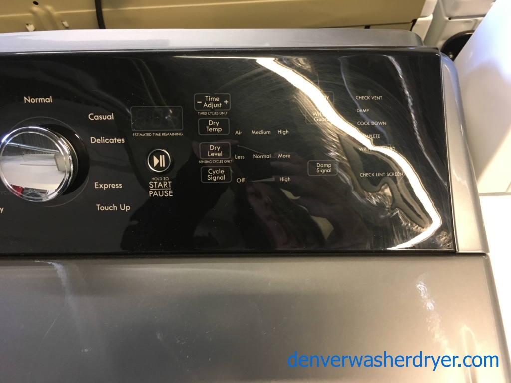 Great Looking Grey Kenmore 700 Series Top-Load W/D Set, Quality Refurbished 1-Year Warranty