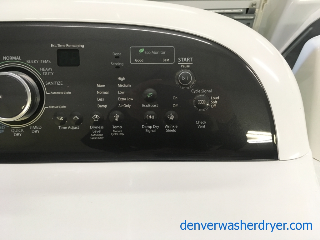 Whirlpool Cabrio Platinum W/D Set, Quality Refurbished 1-Year Warranty