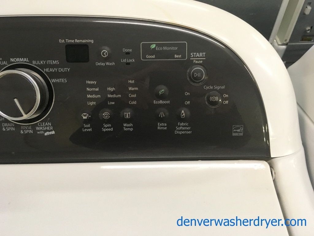 Whirlpool Cabrio Platinum W/D Set, Quality Refurbished 1-Year Warranty