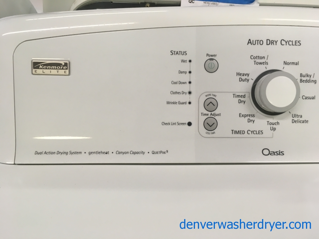 Klean Kenmore Elite Oasis, Quality Refurbished 1-Year Warranty