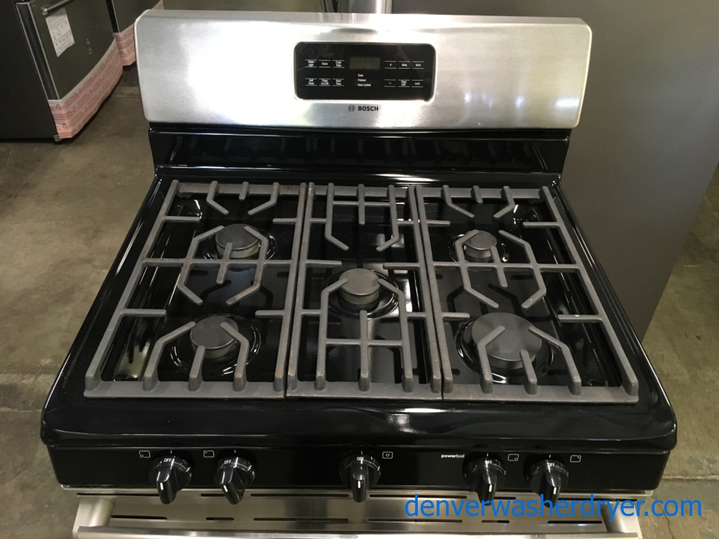 Large Images for Bosch GAS Stainless Range, FreeStanding, 5 Burners, 5