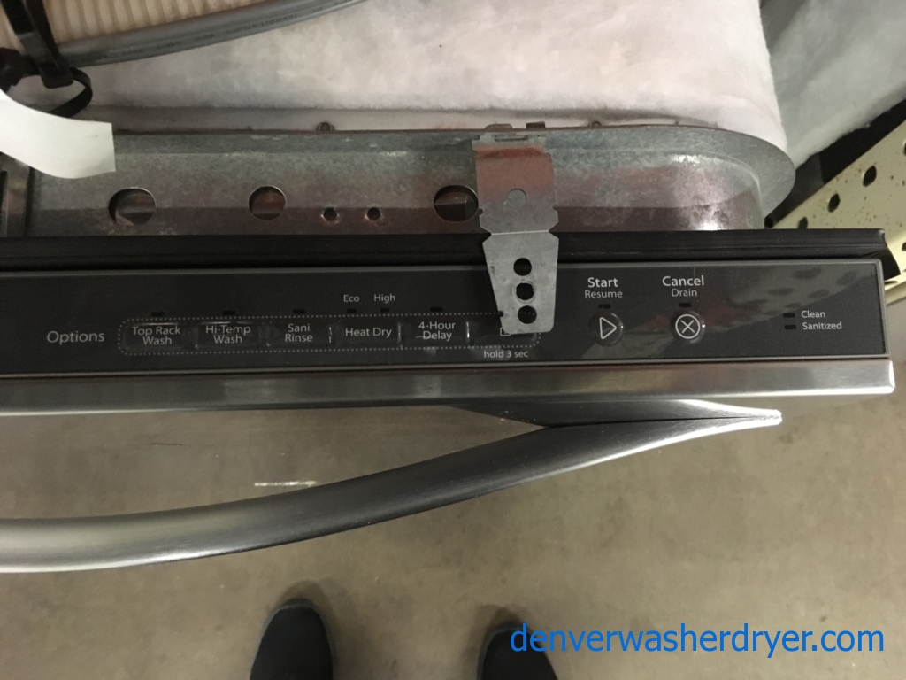 Whirlpool Gold Series Stainless Dishwasher, Sensor and Eco Cycles, Energy-Star Rated, Sanitize and Heat Dry Options, Stainless Tall Tub, Quality Refurbished, 1-Year Warranty!