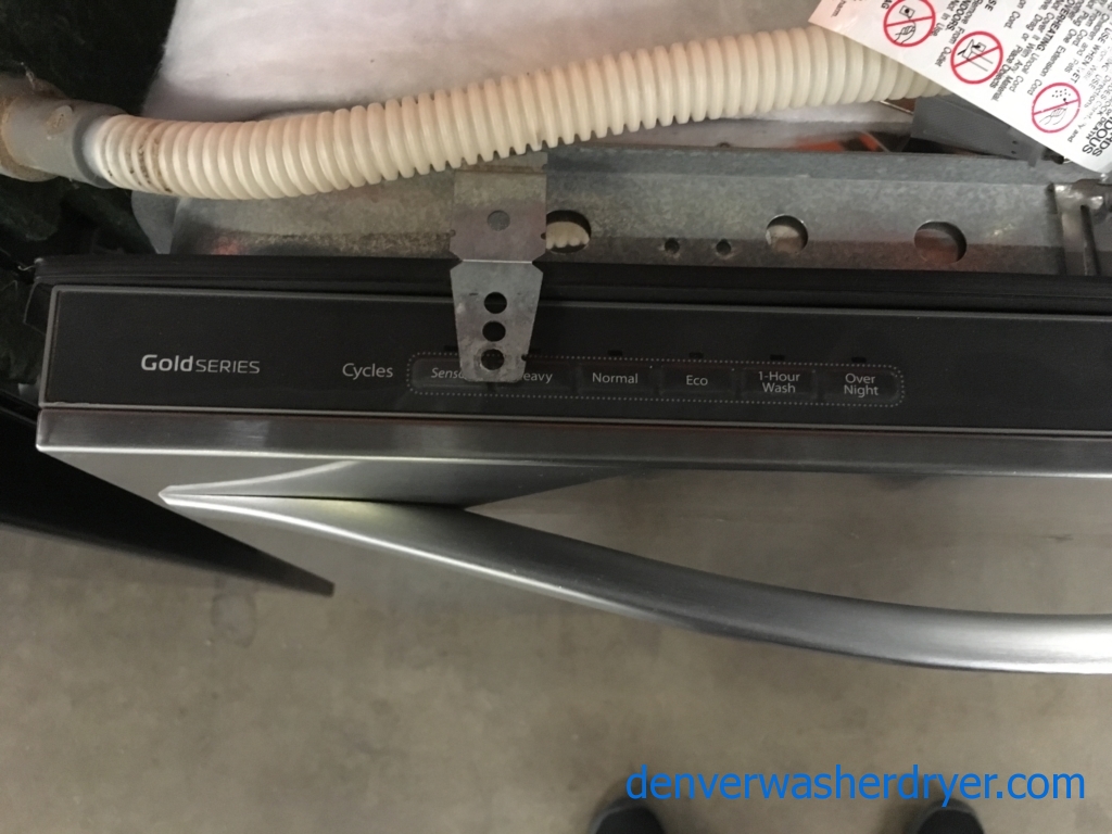 Whirlpool Gold Series Stainless Dishwasher, Sensor and Eco Cycles, Energy-Star Rated, Sanitize and Heat Dry Options, Stainless Tall Tub, Quality Refurbished, 1-Year Warranty!