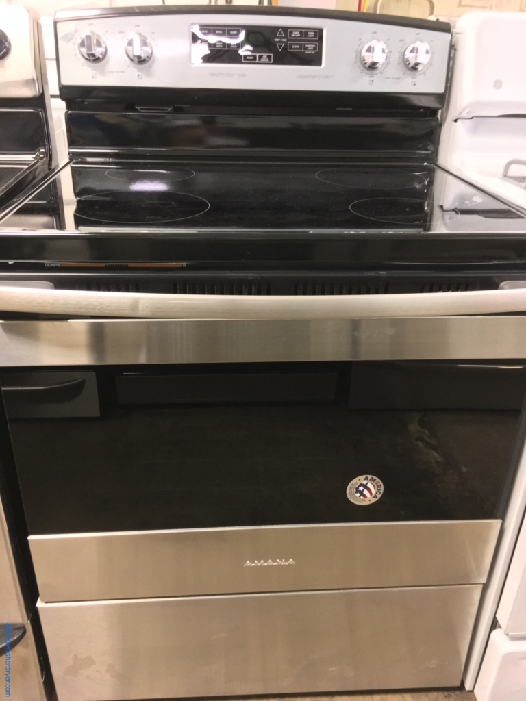 Large Images for Amazing Amana GlassTop Range in Stainless Steel