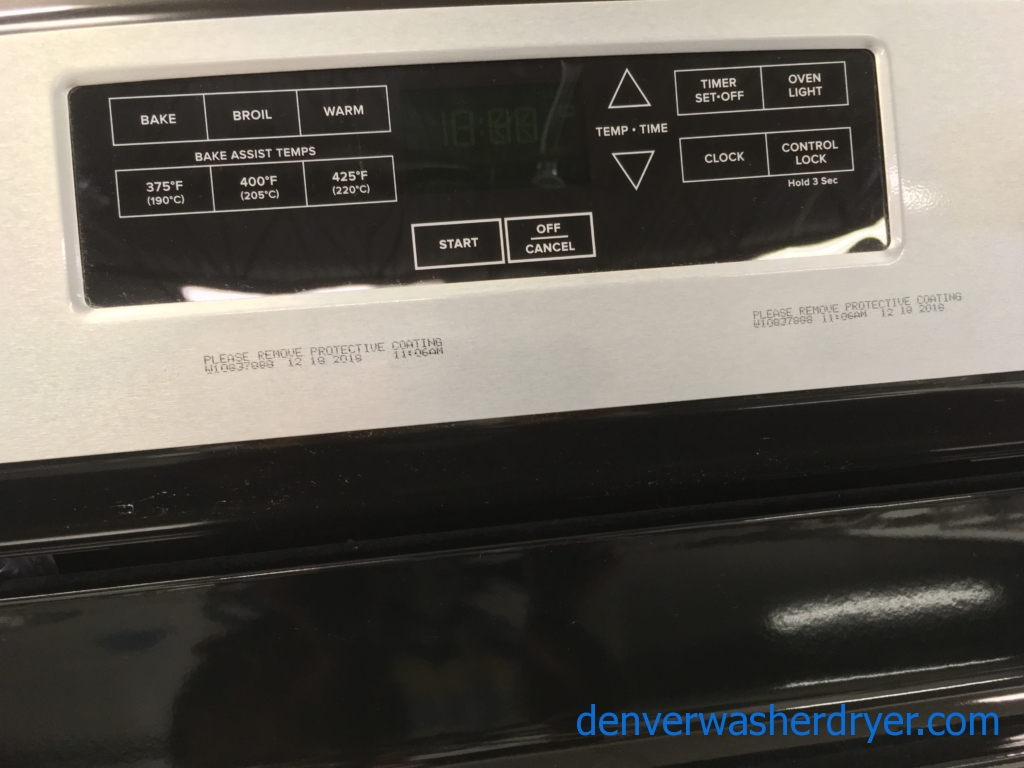 Large Images for Amazing Amana GlassTop Range in Stainless Steel