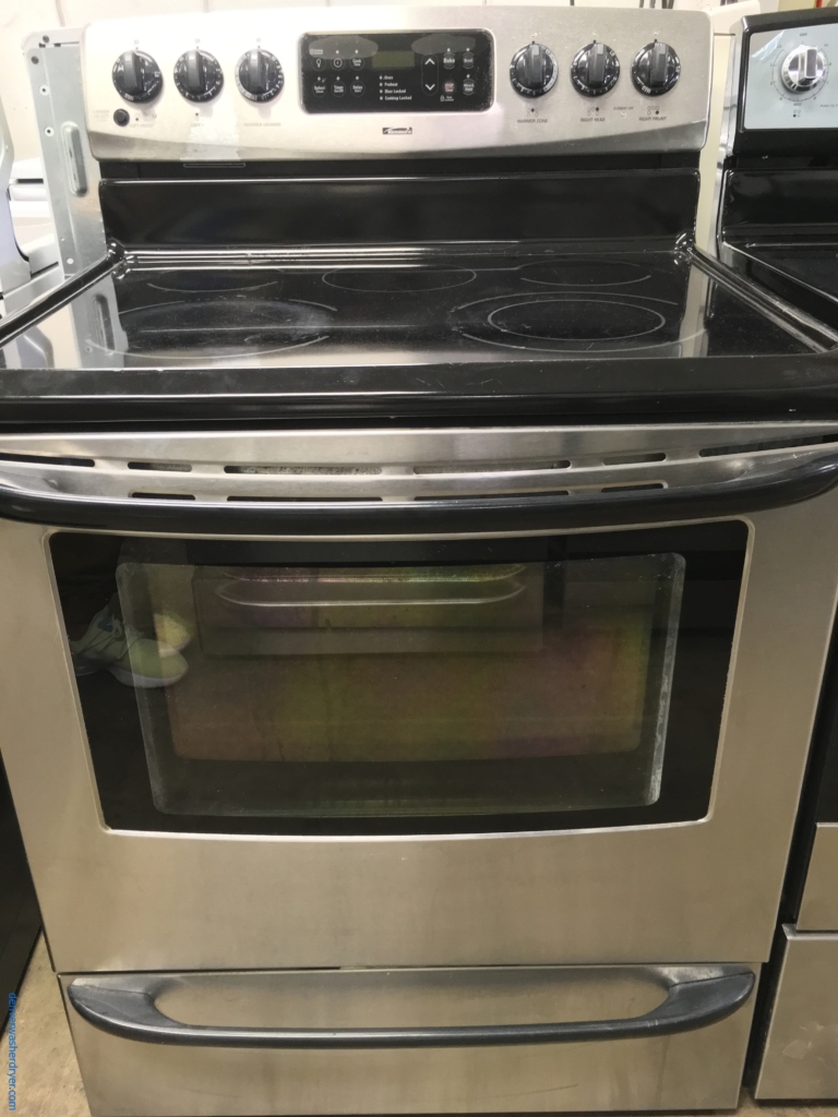 Kenmore Glass-Top Range in Stainless Steel, Quality Refurbished 1-Year Warranty
