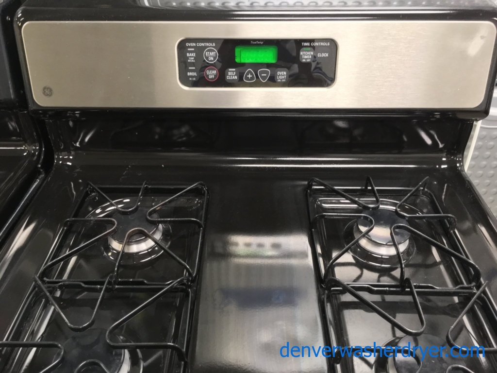 Large Images for GE GAS Range in Black with Stainless Steel, Quality