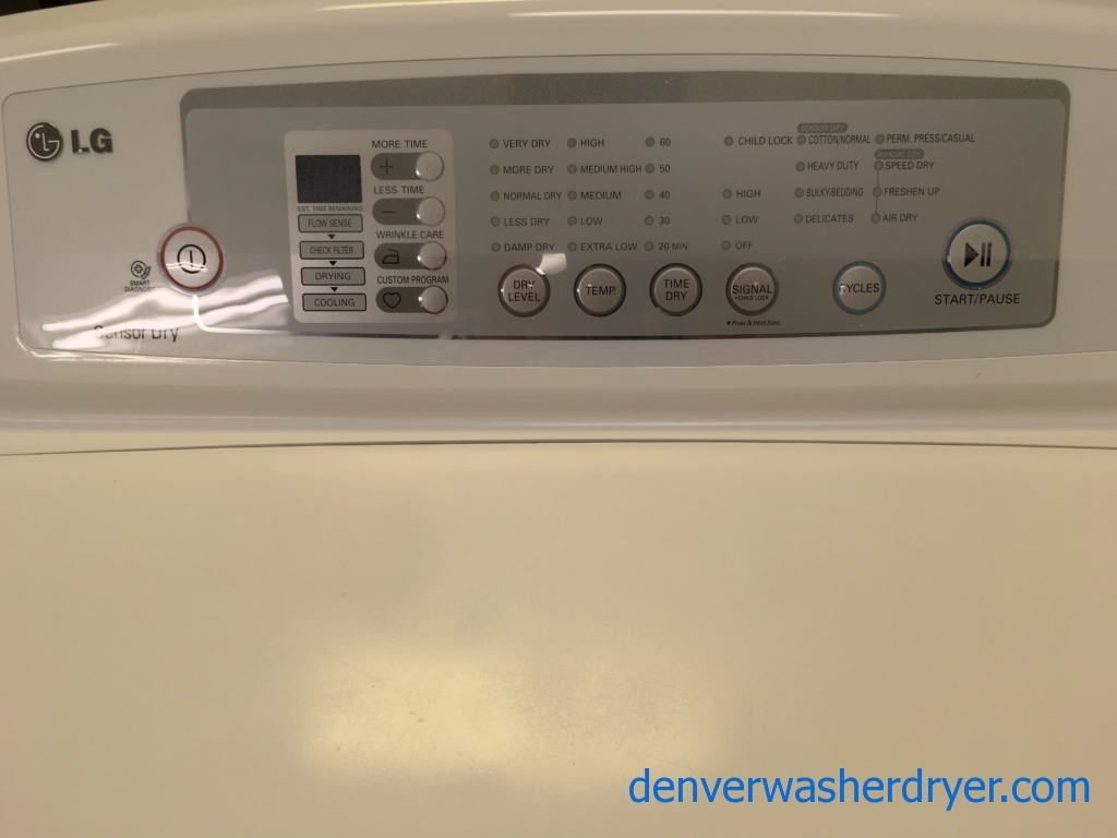 Lovin LG Sensor Dry Dryer, Quality Refurbished 1-Year Warranty