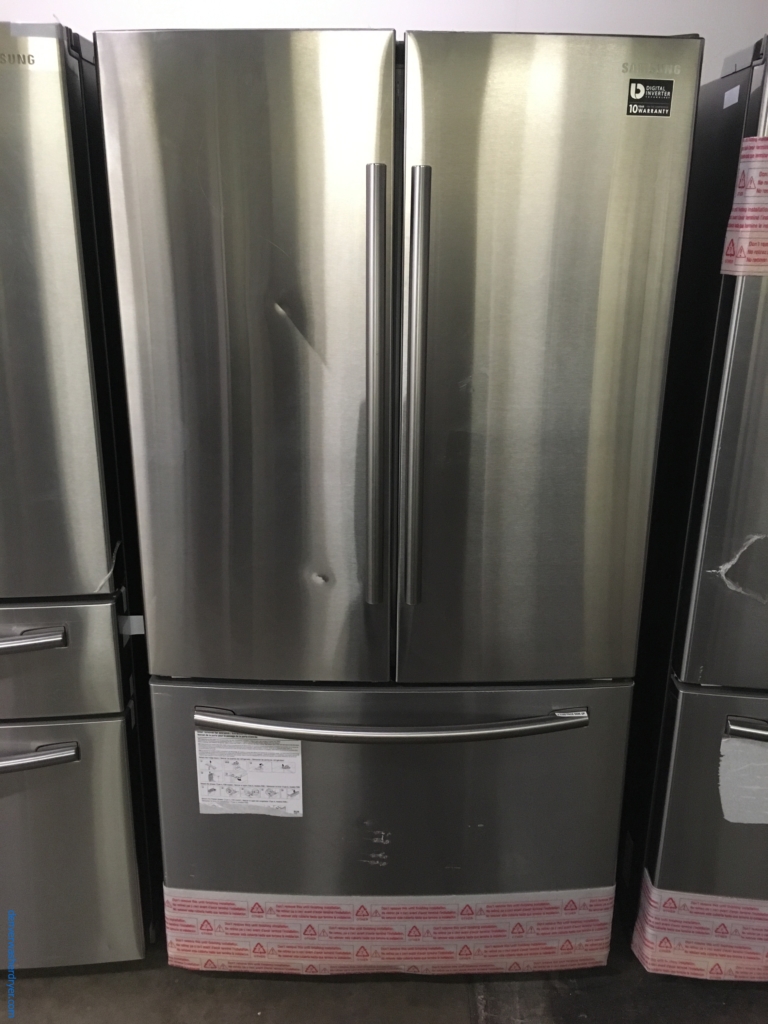 Beautiful Samsung Counter-Depth French-Door Refrigerator, Stainless, Ice-Maker, Inside Water Dispensor, 1-Year Warranty!