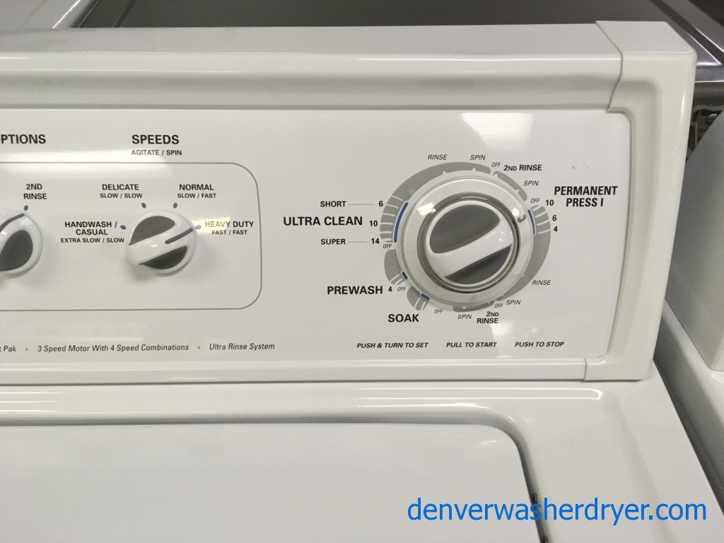 Kenmore 80 Series Top-Load Washer, Agitator, Heavy-Duty, Super Capacity Plus, Extra-Rinse Option, Quality Refurbished, 1-Year Warranty!