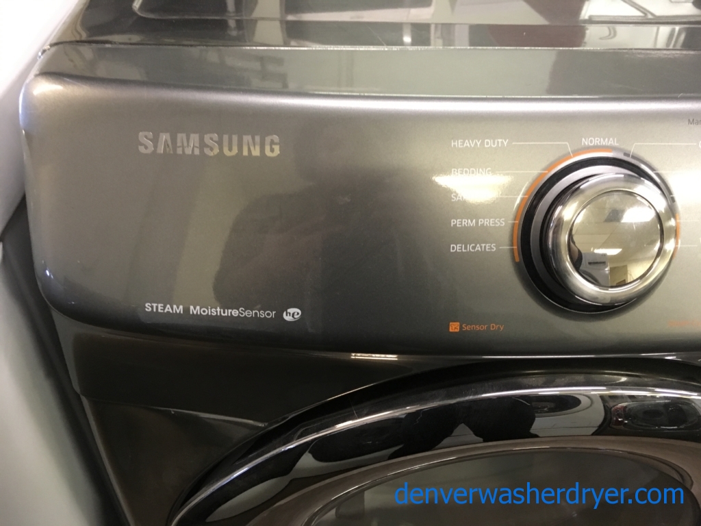 Samsung Front-Load Dryer, Steam Moisture, HE, Sanitize and Wrinkle Away Cycles, Anti Static and Wrinkle Prevent Options, Quality Refurbished, 1-Year Warranty!