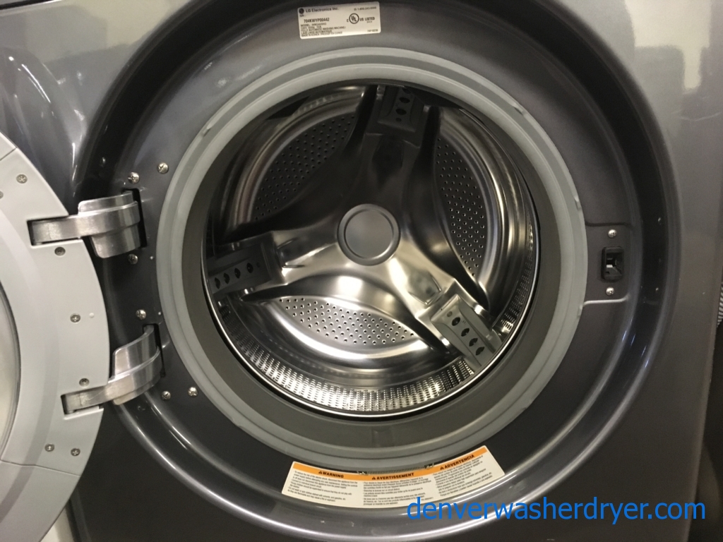 Large Images for LG TROMM Grey FrontLoad Washer, Quiet Technology