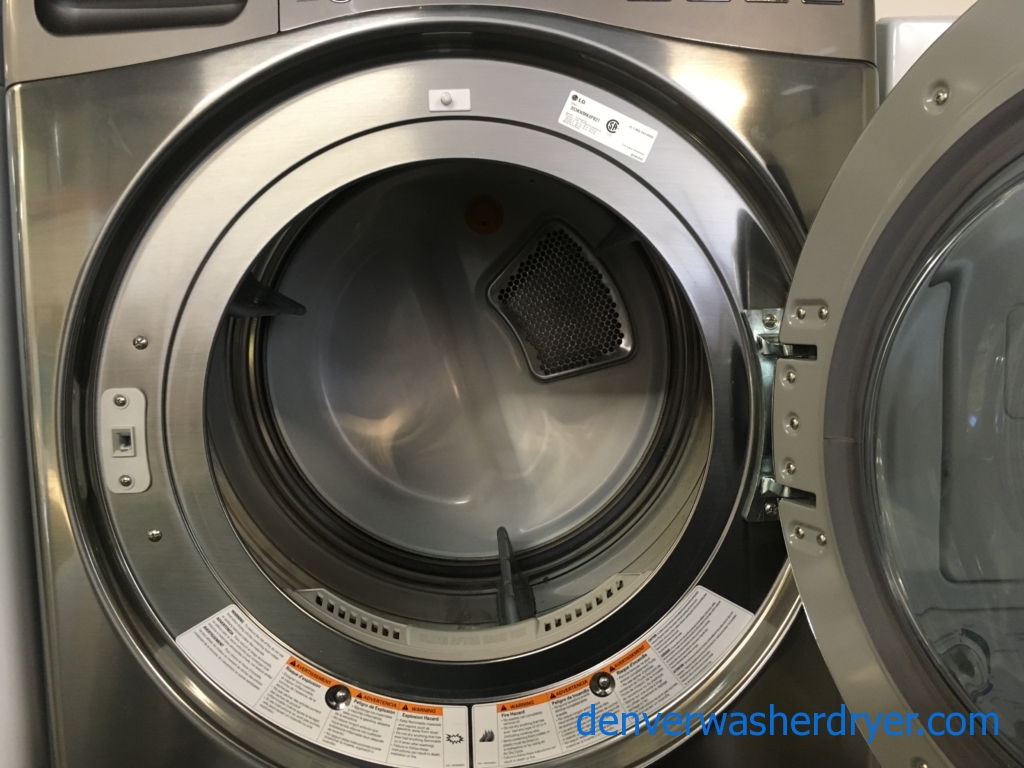 Looking Good LG Front Load W/D Set in Dark Grey, Quality Refurbished 1-Year Warranty!