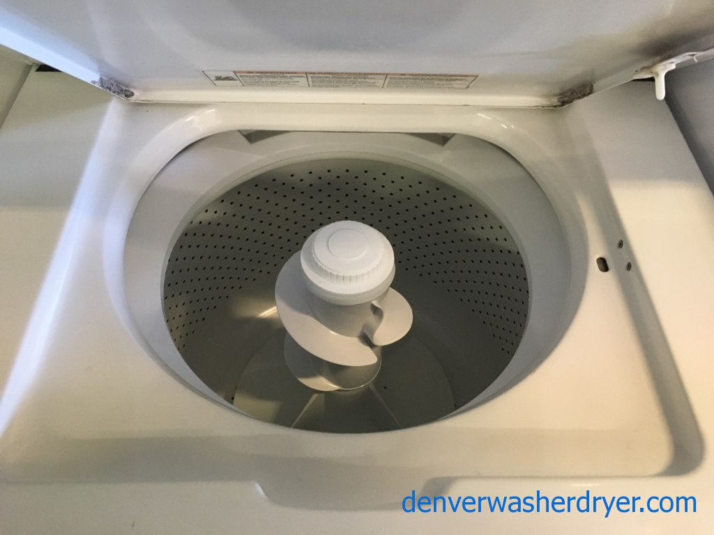 Whirlpool Unitized 27″ Washer/Dryer, Agitator, Heavy-Duty, Automatic Dry, Quality Refurbished 1-Year Warranty!