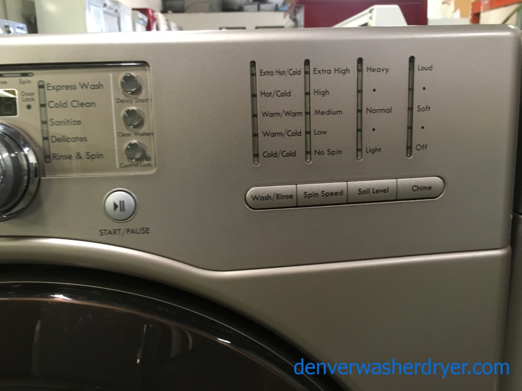 Kenmore Grey Front-Load Washer, Energy-Star Rated, Sanitize and Kids Wear Cycles, Stain Treat Option, Quality Refurbished, 1-Year Warranty!