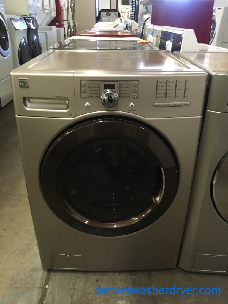 Kenmore Grey Front-Load Washer, Energy-Star Rated, Sanitize and Kids Wear Cycles, Stain Treat Option, Quality Refurbished, 1-Year Warranty!