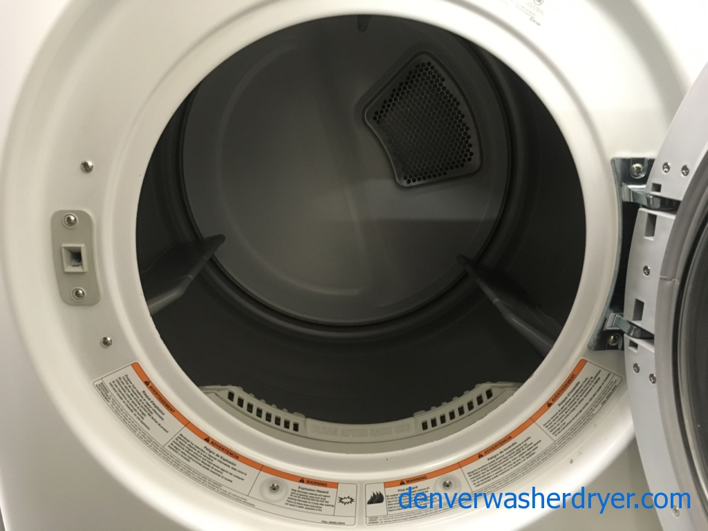 Kenmore White Front-Load Dryer, Electric, Heavy-Duty and Sanitize Cycles, Wrinkle Guard and Touch Up Options, Quality Refurbished, 1-Year Warranty!